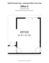 1244 West Chester Pike, West Chester, PA for lease Floor Plan- Image 1 of 7