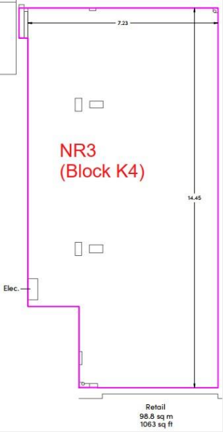 Block K4 Halewood Way, Rainham, LND RM13 8RP - Unité 1 -  - Plan d’étage - Image 1 of 1