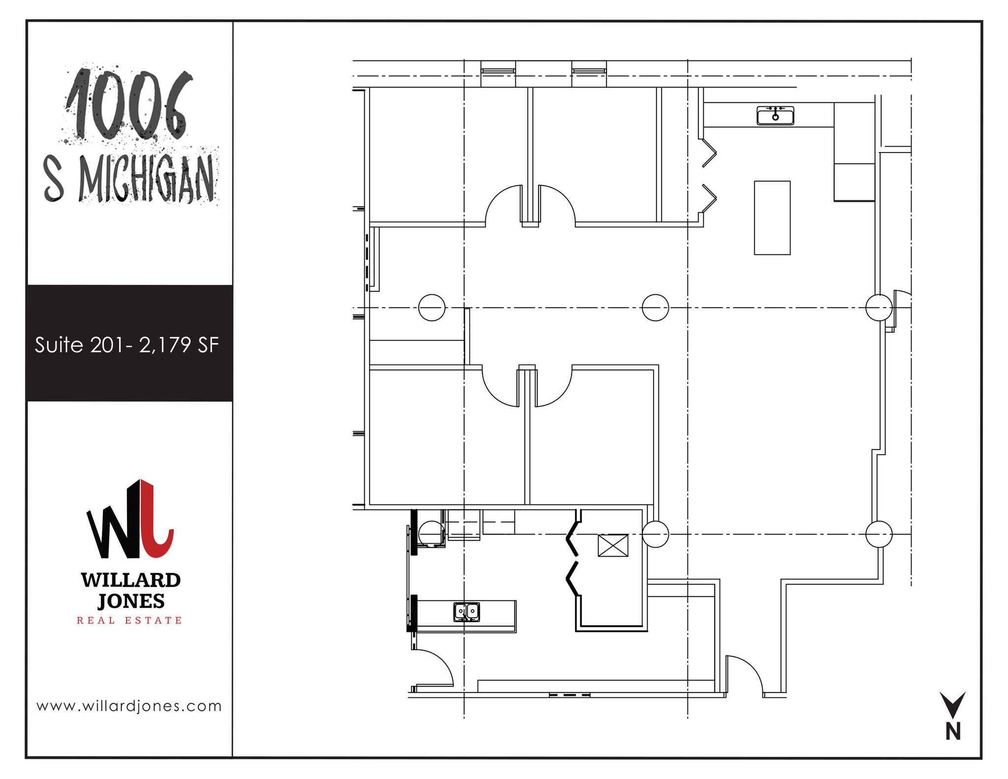 1006 S Michigan Ave, Chicago, IL à louer Plan d  tage- Image 1 de 1