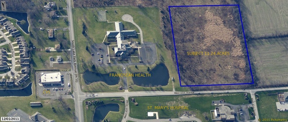 100 E 61st Ave, Hobart, IN à vendre - Aérien - Image 3 de 7