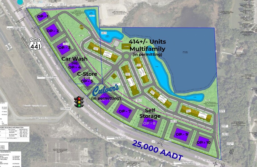 3927 W Orange Blossom Trl, Apopka, FL for sale - Site Plan - Image 1 of 1