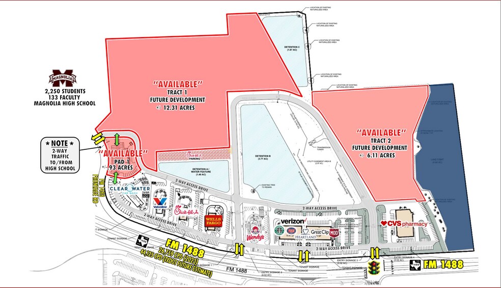 1 Heritage Cir, Magnolia, TX for lease - Site Plan - Image 2 of 6