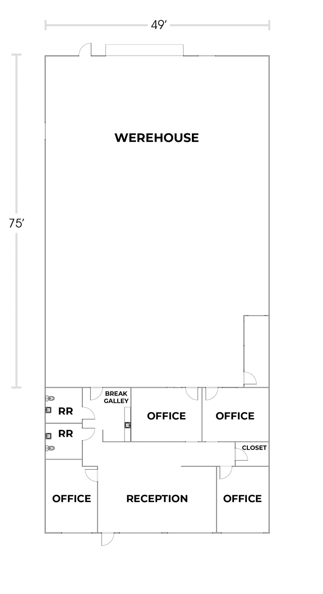 130 N Sunway Dr, Gilbert, AZ à louer Plan d’étage- Image 1 de 8