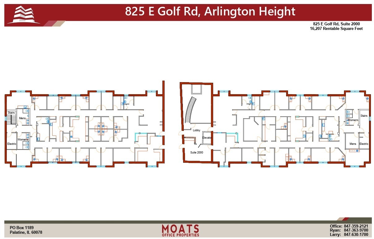 825 E Golf Rd, Arlington Heights, IL à vendre Plan d’étage- Image 1 de 1