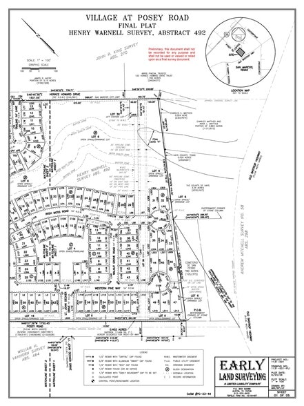 Posey Rd, San Marcos, TX à vendre - Plan cadastral - Image 3 de 9