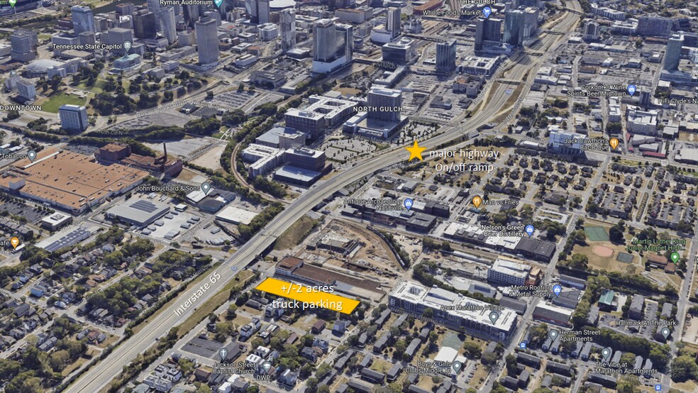 1300 Herman St, Nashville, TN à louer - Aérien - Image 2 de 2
