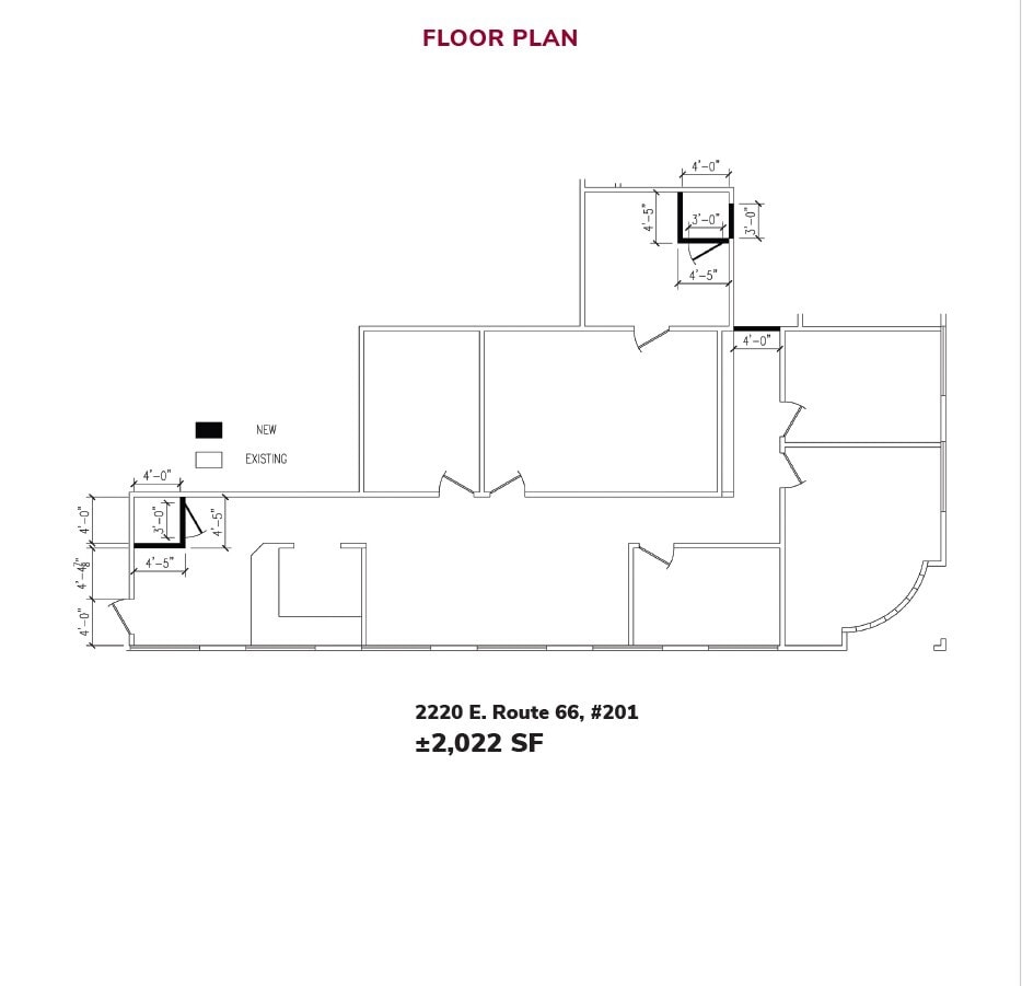 2200 E Route 66, Glendora, CA for lease Floor Plan- Image 1 of 1