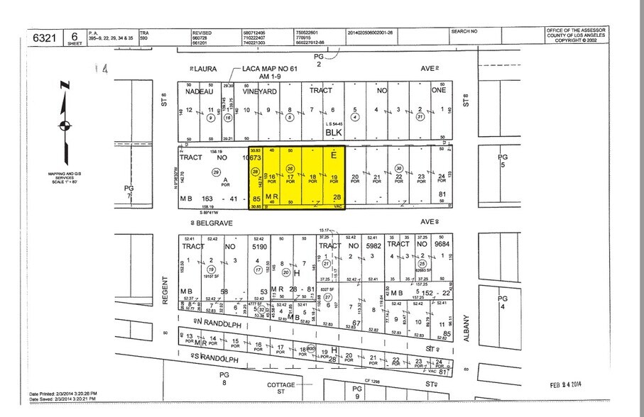 2075 Belgrave Ave, Huntington Park, CA à louer - Plan cadastral - Image 2 de 2