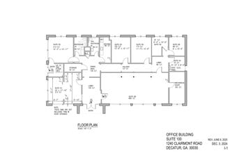 1244 Clairmont Rd, Decatur, GA à louer Plan de site- Image 2 de 2