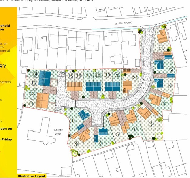 Leyton Avenue St, Sutton In Ashfield à vendre - Plan de site - Image 2 de 2