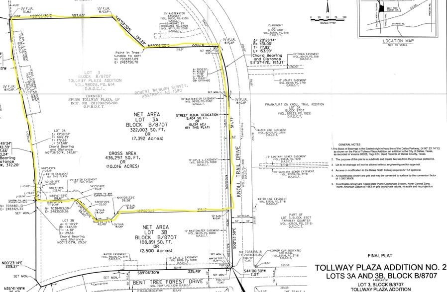 16000 N Dallas Pky, Dallas, TX à louer - Plan cadastral - Image 2 de 13