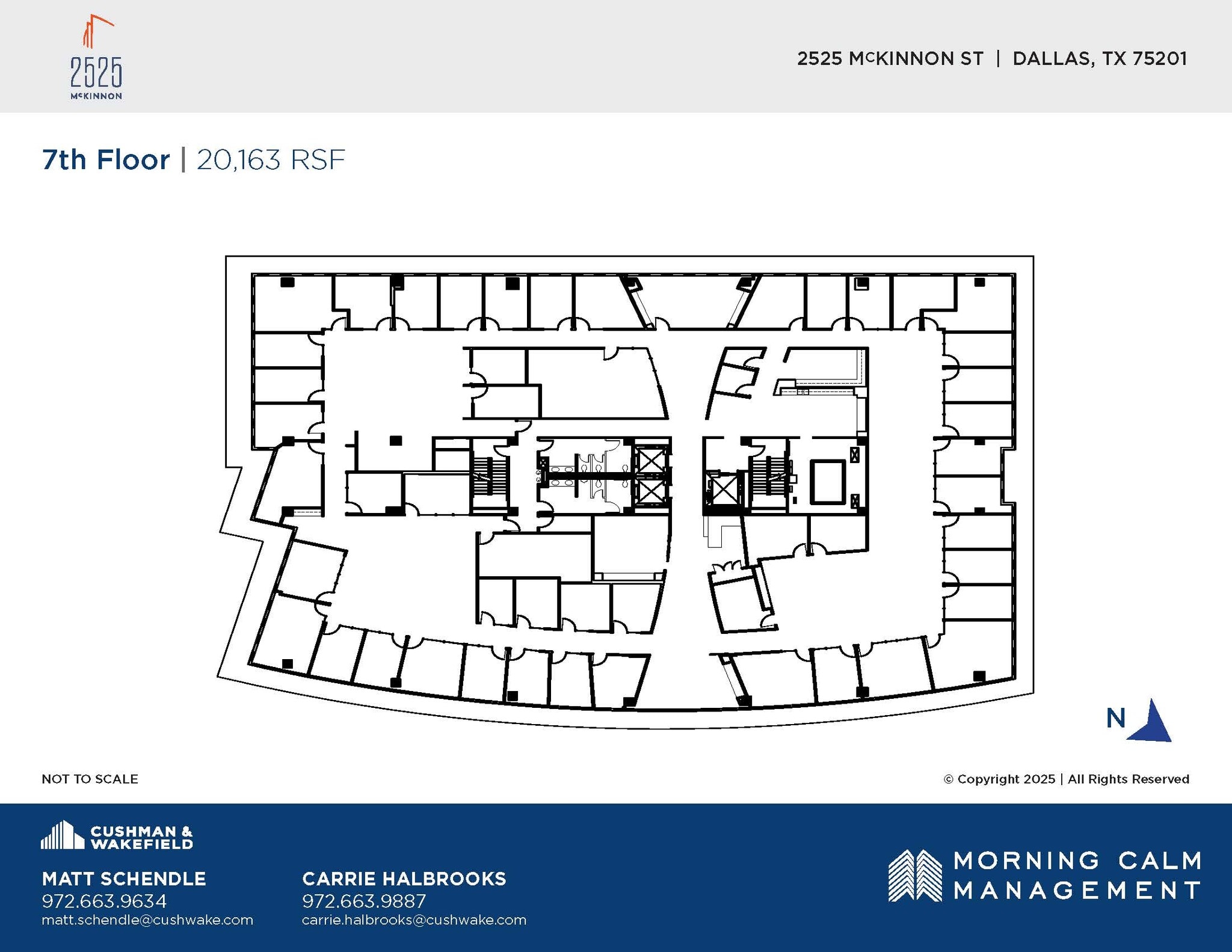 2525 McKinnon St, Dallas, TX à louer Plan d’étage- Image 1 de 1
