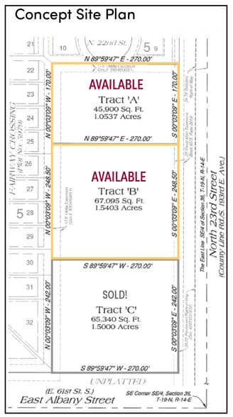 61st & County Line Rd, Broken Arrow, OK à vendre - Plan de site - Image 3 de 9