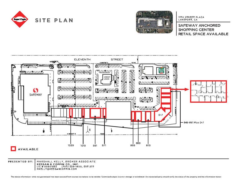845-1071 11th St, Lakeport, CA à louer - Plan de site - Image 2 de 2