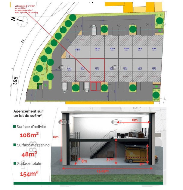 Flex dans Mions à louer Plan de site- Image 1 de 8