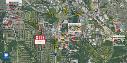 4114 Rockside Rd, Seven Hills, OH - Aérien Vue de la carte