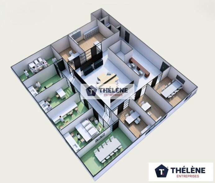 Bureau dans Montpellier à louer - Plan d’étage - Image 2 de 9