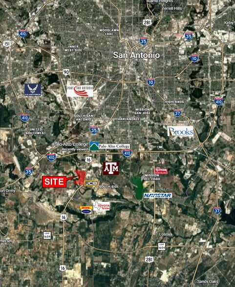 12591 State Hwy 16, San Antonio, TX à vendre - Aérien - Image 2 de 4