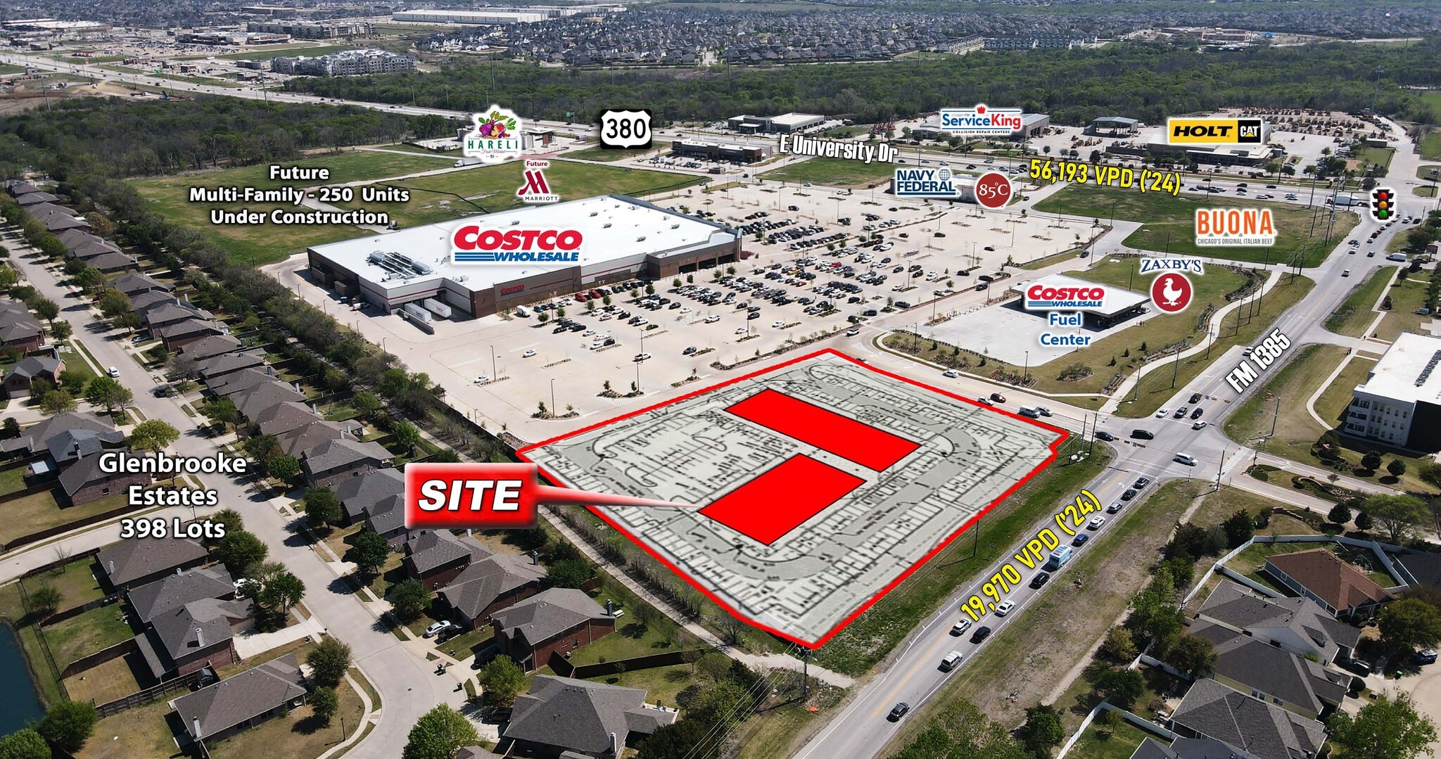NEC of US 380 & FM 1385, Aubrey, TX for lease Other- Image 1 of 5