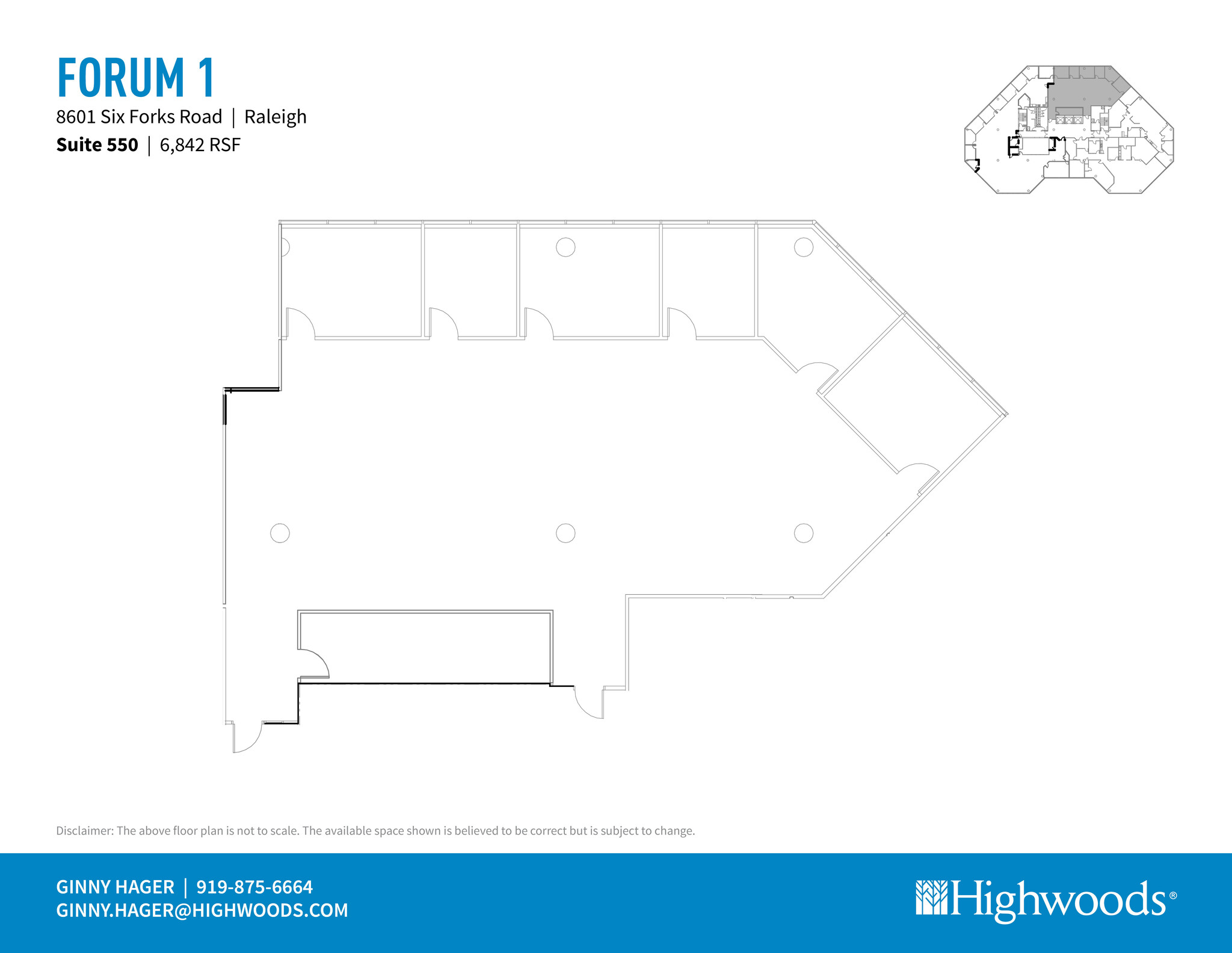 8601 Six Forks Rd, Raleigh, NC for lease Floor Plan- Image 1 of 1