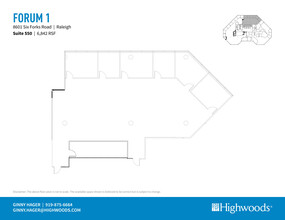 8601 Six Forks Rd, Raleigh, NC for lease Floor Plan- Image 1 of 1