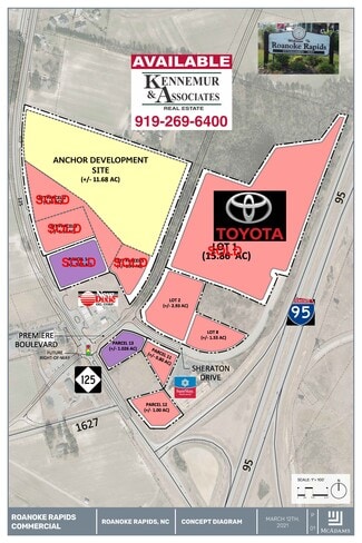 Plus de détails pour Premier Boulevard, Roanoke Rapids, NC - Terrain à vendre