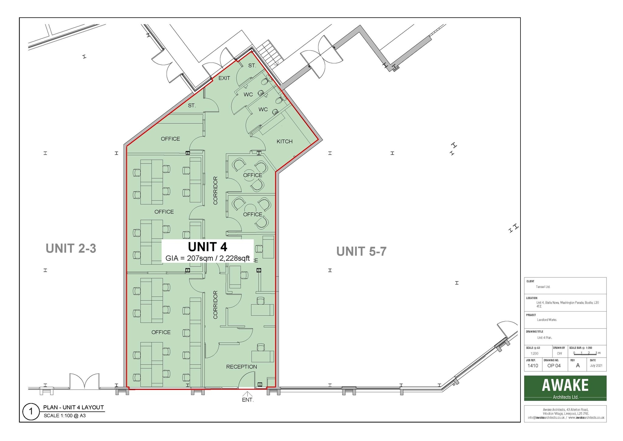 Washington Para, Bootle for lease Floor Plan- Image 1 of 3