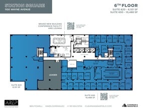 1100 Wayne Ave, Silver Spring, MD à louer Plan d’étage- Image 2 de 2
