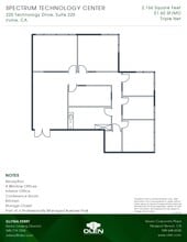 220 Technology Dr, Irvine, CA à louer Plan d’étage- Image 1 de 1