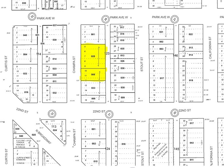 2250 Champa St, Denver, CO à vendre - Plan cadastral - Image 3 de 3