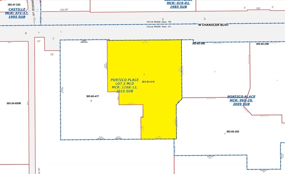 2121 W Chandler Blvd, Chandler, AZ à louer - Plan cadastral - Image 3 de 10
