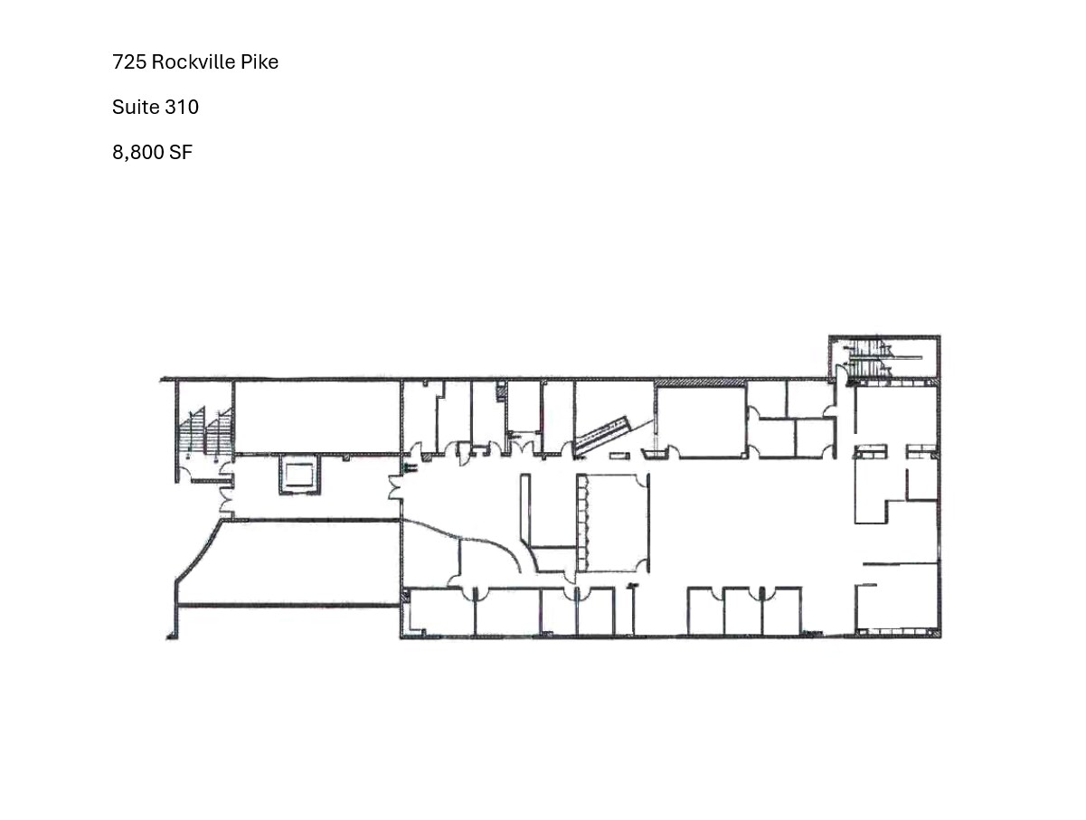 725 Rockville Pike, Rockville, MD for lease Floor Plan- Image 1 of 1