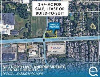 Plus de détails pour NEC of Route 64 and President Street, Glendale Heights, IL - Terrain à vendre