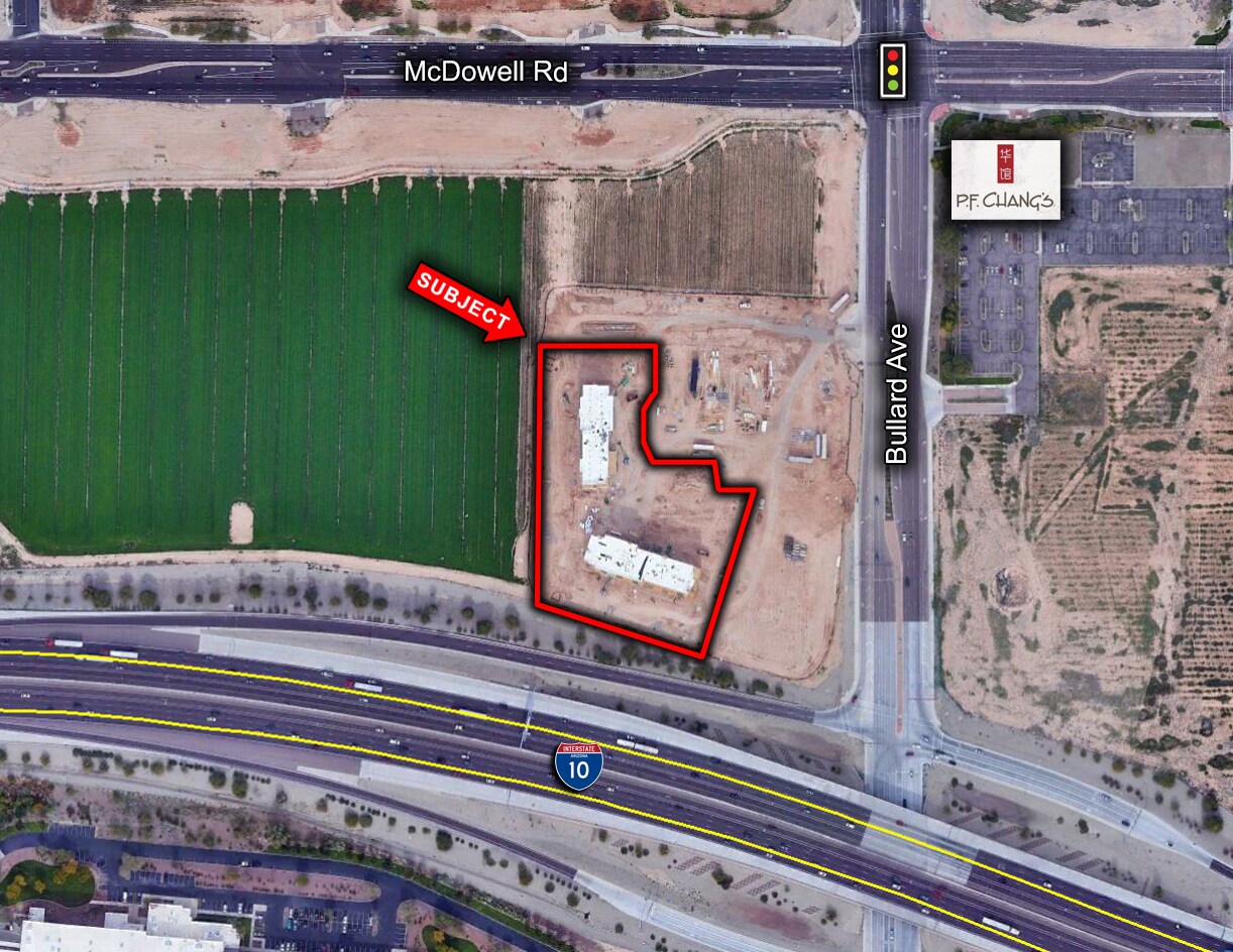 NWC I-10 & Bullard Ave, Goodyear, AZ à vendre Aérien- Image 1 de 2