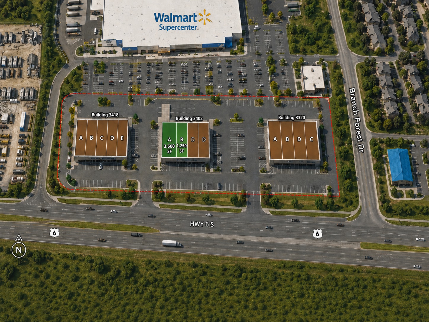 3320-3418 S Hwy 6, Houston, TX à louer Plan de site- Image 1 de 1