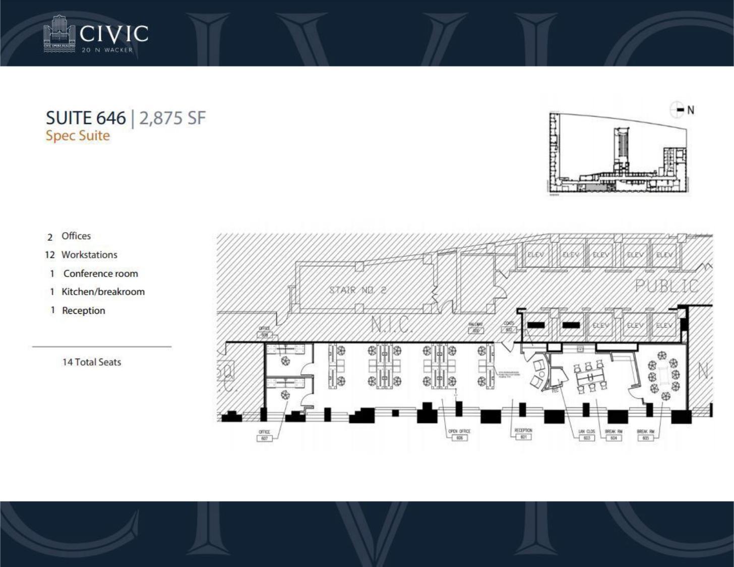 20 N Wacker Dr, Chicago, IL for lease Floor Plan- Image 1 of 1