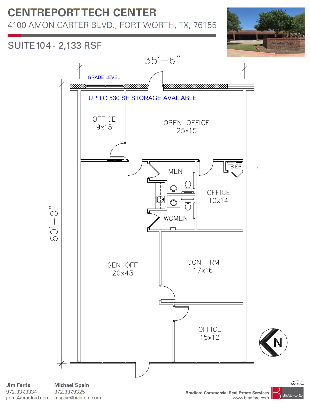 4100-4108 Amon Carter Blvd, Fort Worth, TX for lease Floor Plan- Image 1 of 6