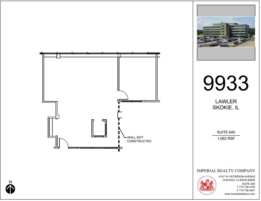 9933 Lawler Ave, Skokie, IL à louer Plan d  tage- Image 1 de 1