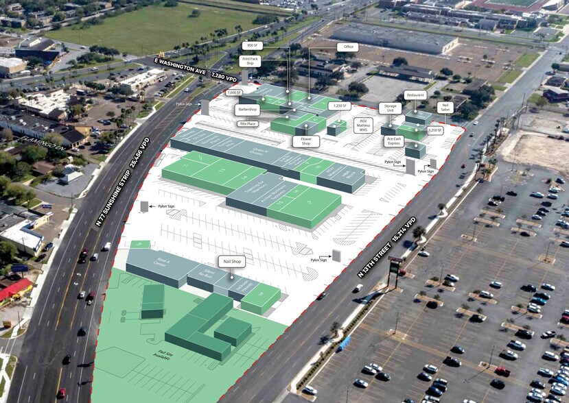 607 N 77 Sunshine Strip Pad Site, Harlingen, TX for lease - Building Photo - Image 3 of 4