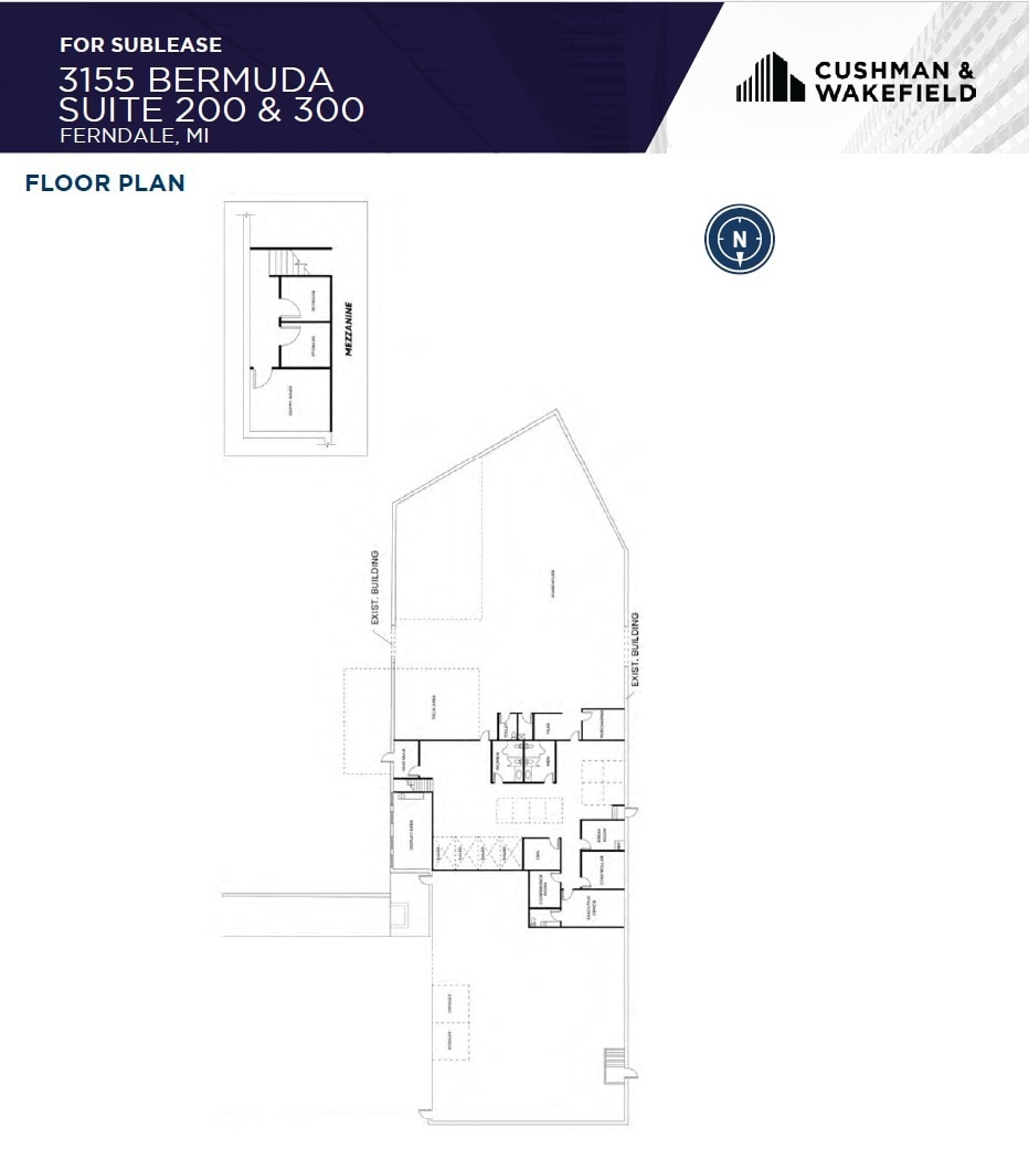 3155 Bermuda St, Ferndale, MI à louer Plan d’étage- Image 1 de 1
