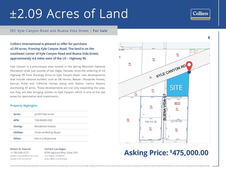 Kyle Canyon Rd, Las Vegas, NV à vendre - Photo du bâtiment - Image 2 de 3