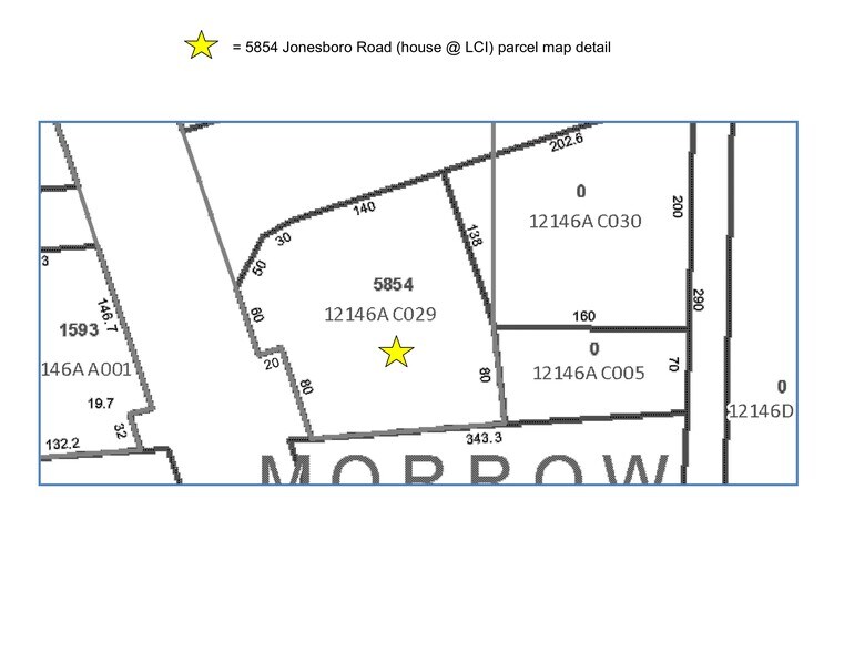 5854 Jonesboro Rd, Morrow, GA à louer - Plan de site - Image 1 de 6