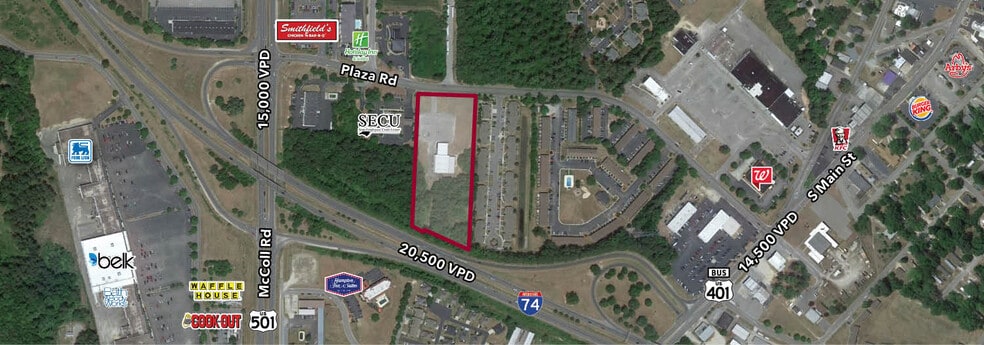 321 Plaza Rd, Laurinburg, NC à vendre - Aérien - Image 3 de 6