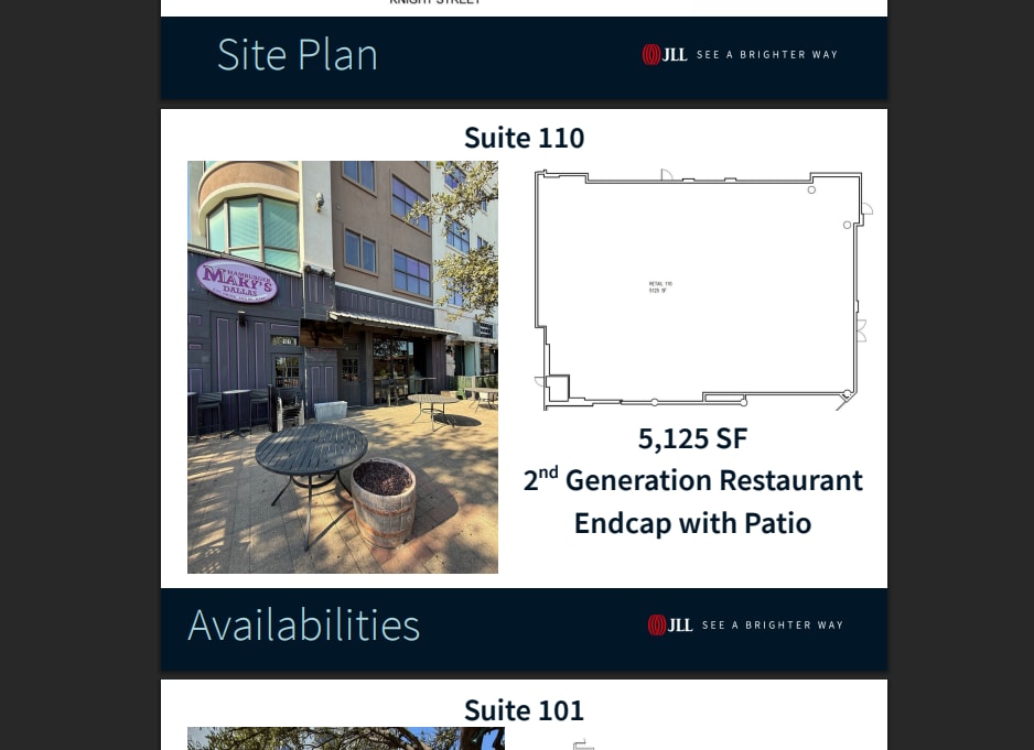 4123 Cedar Springs Rd, Dallas, TX à louer Plan d’étage- Image 1 de 1