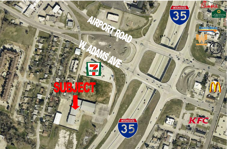 130 S General Bruce Dr, Temple, TX for lease - Aerial - Image 2 of 3