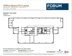 8000 IH-10 W, San Antonio, TX à louer Plan d  tage- Image 1 de 1