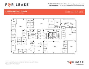 5151 Belt Line Rd, Dallas, TX à louer Plan d’étage- Image 1 de 1