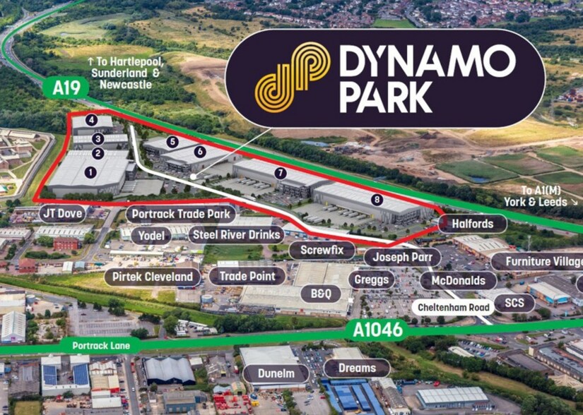 Cheltenham Rd, Stockton On Tees à vendre - Aérien - Image 2 de 4