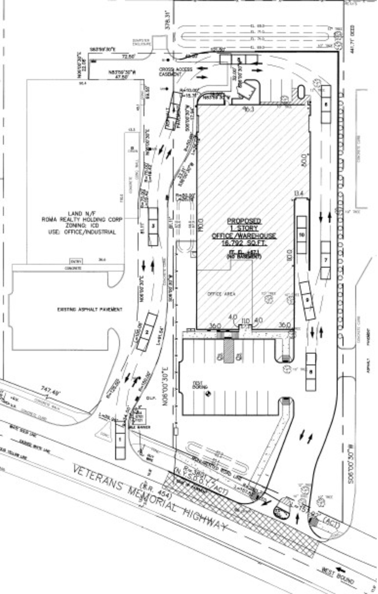 4661 veterans memorial highway, Holbrook, NY à louer Plan de site- Image 1 de 3