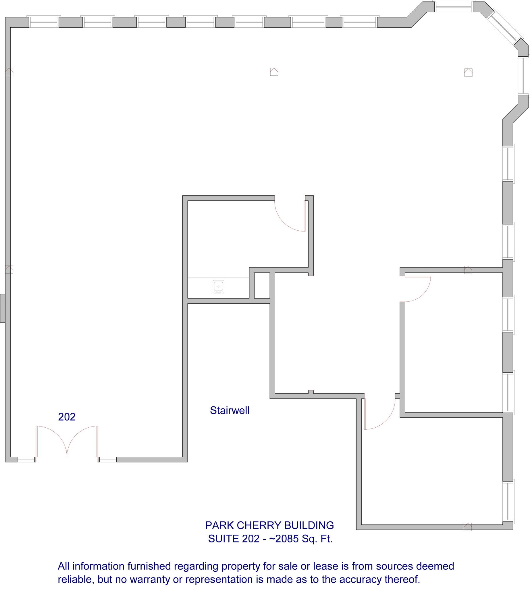 100 E Park St, Olathe, KS for lease Floor Plan- Image 1 of 6
